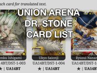 Union Arena Dr. Stone Card List