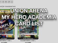 Union Arena My Hero Academia Card List